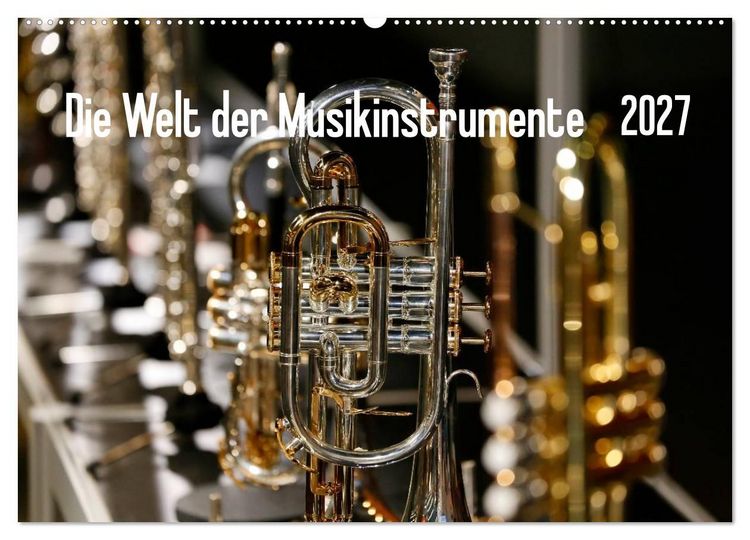 Produktbild: Die Welt der Musikinstrumente (Wandkalender 2027 DIN A2 quer), CALVENDO Monatskalender