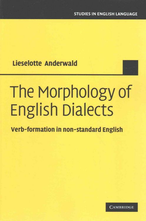 Produktbild: The Morphology of English Dialects