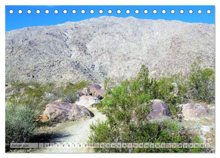 Produktbild: Palm Springs und Umgebung (Tischkalender 2026 DIN A5 quer), CALVENDO Monatskalender