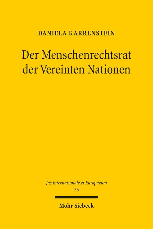 Produktbild: Der Menschenrechtsrat der Vereinten Nationen