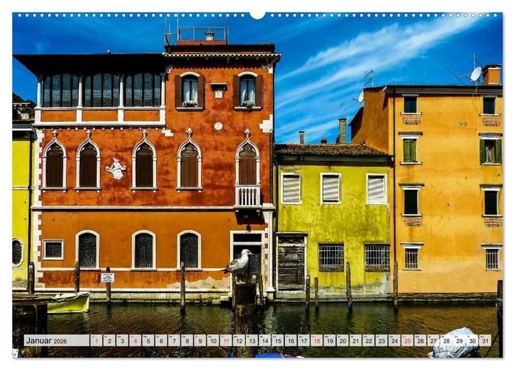 Produktbild: Chioggia - Venedigs kleine Schwester (hochwertiger Premium Wandkalender 2026 DIN A2 quer), Kunstdruck in Hochglanz