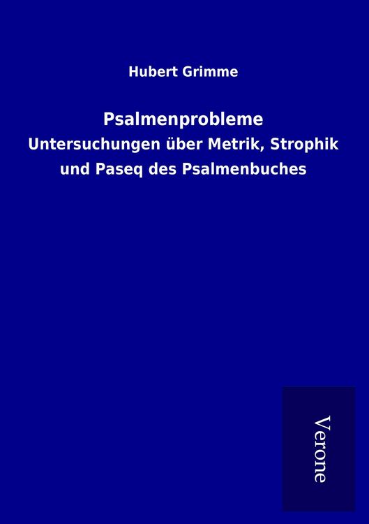 Produktbild: Psalmenprobleme