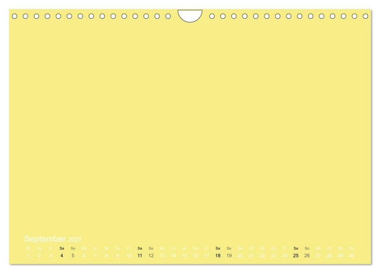 Produktbild: Bastelkalender - Gelb (Wandkalender 2027 DIN A4 quer), CALVENDO Monatskalender