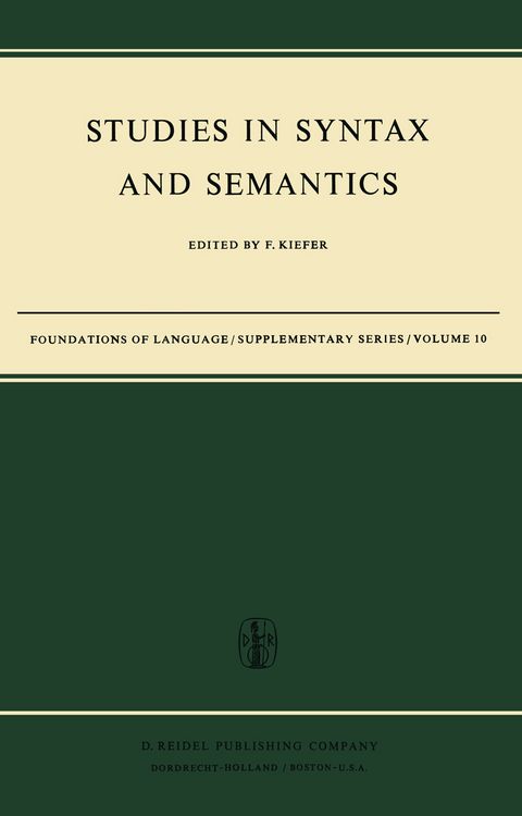 Produktbild: Studies in Syntax and Semantics