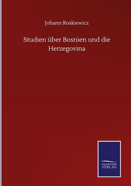 Produktbild: Studien &uuml;ber Bosnien und die Herzegovina