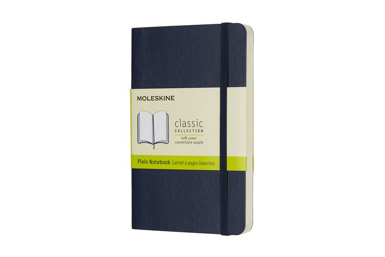 Produktbild: MOLESKINE NOTIZBUCH P/A6, BLANKO, SOFT COVER, SAPHIR