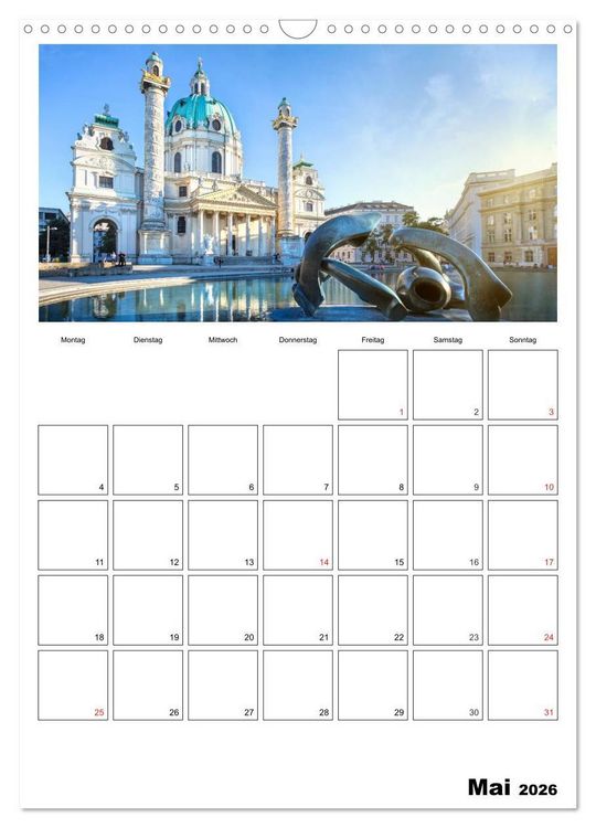 Produktbild: Mein Wien. Juwel an der Donau (Wandkalender 2026 DIN A3 hoch), CALVENDO Monatskalender