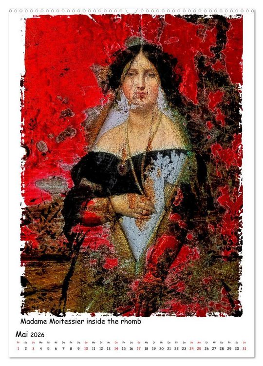 Produktbild: Alte Meister treffen Digital Art (Wandkalender 2026 DIN A2 hoch), CALVENDO Monatskalender