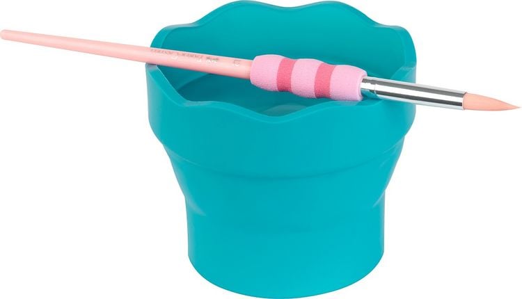 Produktbild: Faber-Castell Wasserbecher Clic & Go faltbar türkis
