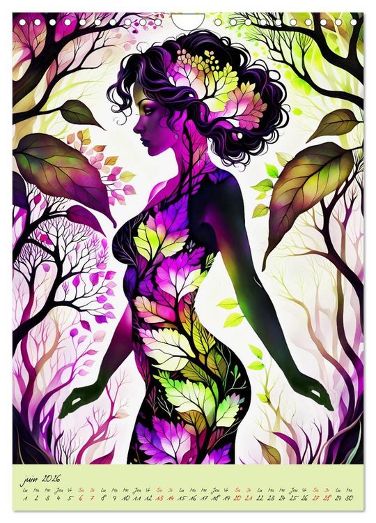 Produktbild: L'&eacute;l&eacute;gance de la nature (Calendrier mural 2026 DIN A4 horizontal), CALVENDO calendrier mensuel