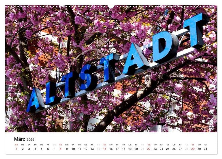 Produktbild: Bonn - Kirschbl&uuml;tenfest in der Altstadt (hochwertiger Premium Wandkalender 2026 DIN A2 quer), Kunstdruck in Hochglanz