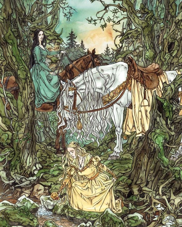 Produktbild: Die G&auml;nsemagd und ihr treues Pferd Falada