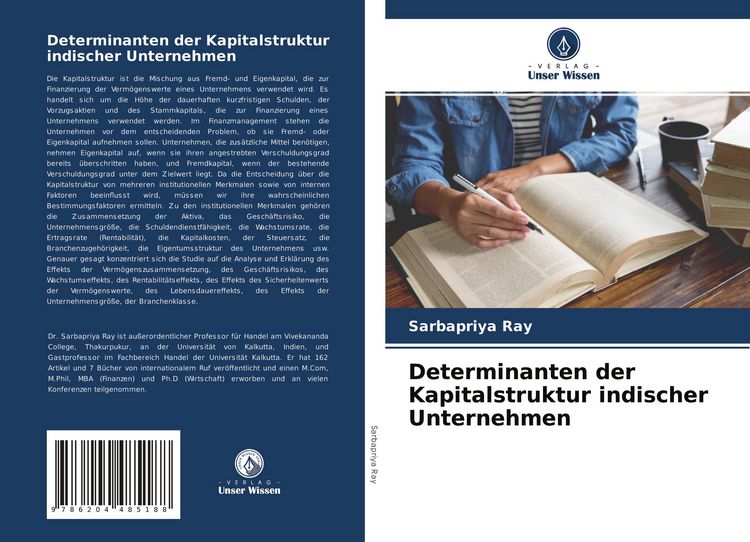 Produktbild: Determinanten der Kapitalstruktur indischer Unternehmen