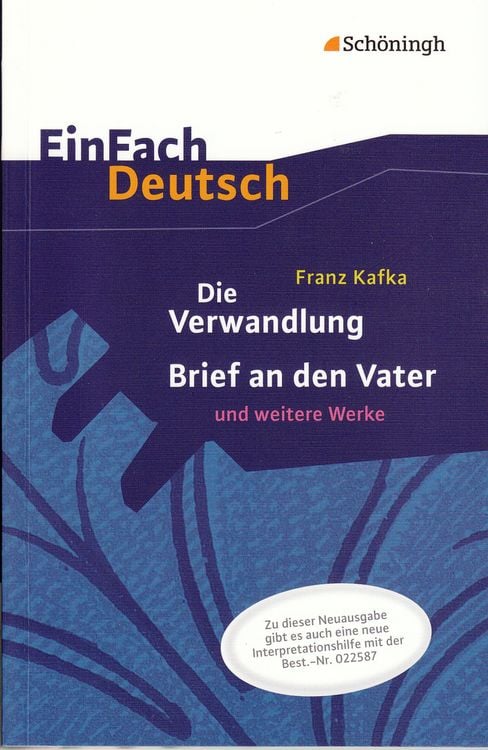 Produktbild: Die Verwandlung, Brief an den Vater und weitere Werke. EinFach Deutsch Textausgaben