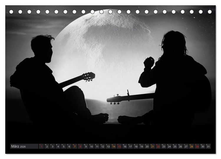 Produktbild: Sonne und Mond - faszinierend und anziehend (Tischkalender 2026 DIN A5 quer), CALVENDO Monatskalender