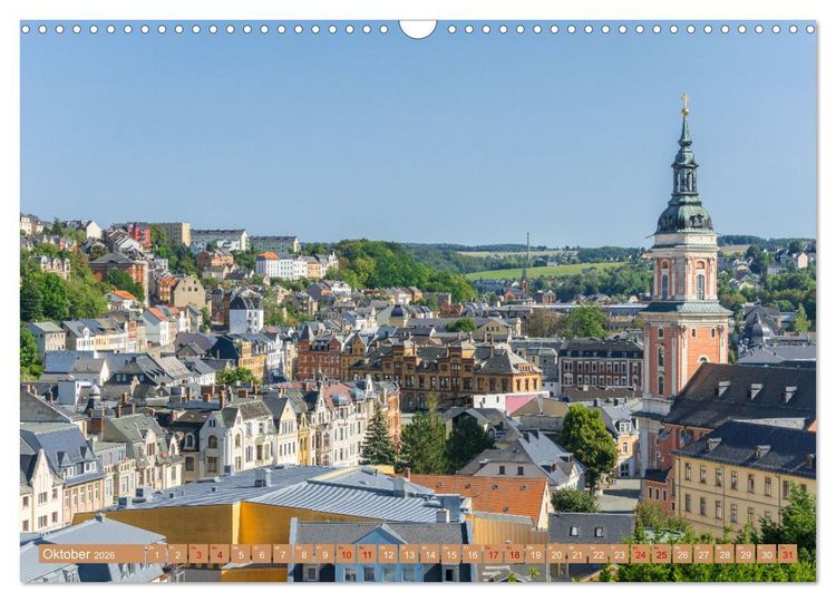 Produktbild: Greiz - Perle an der wei&szlig;en Elster in Th&uuml;ringen (Wandkalender 2026 DIN A3 quer), CALVENDO Monatskalender