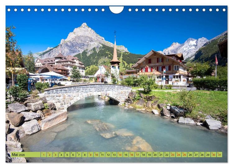 Produktbild: Alpentraum Kandersteg (Wandkalender 2026 DIN A4 quer), CALVENDO Monatskalender