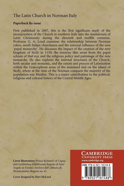 Produktbild: The Latin Church in Norman Italy