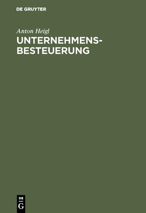 Produktbild: Unternehmensbesteuerung