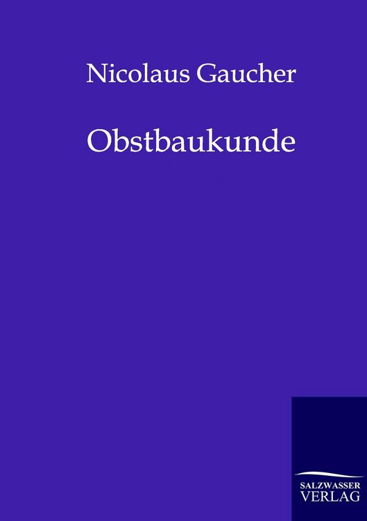 Produktbild: Obstbaukunde