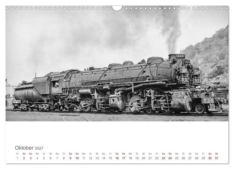 Produktbild: US-Dampflokomotiven (Wandkalender 2027 DIN A3 quer), CALVENDO Monatskalender