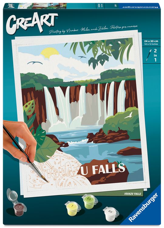Produktbild: CreArt, Malen nach Zahlen Adults Trend - Iguazu Wasserf&auml;lle