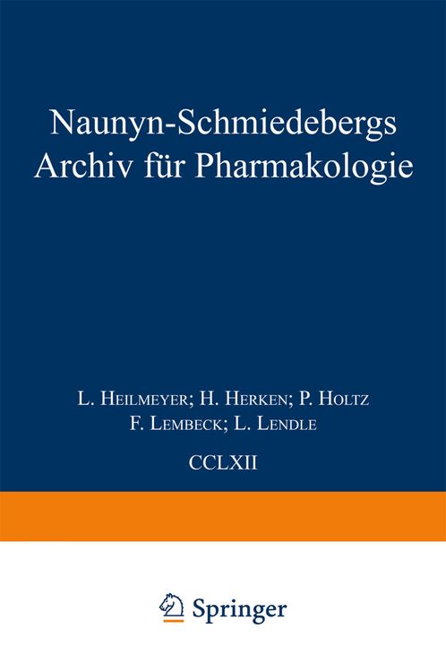 Produktbild: Naunyn Schmiedebergs Archiv f&uuml;r Pharmakologie