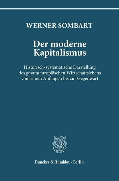 Produktbild: Der moderne Kapitalismus.