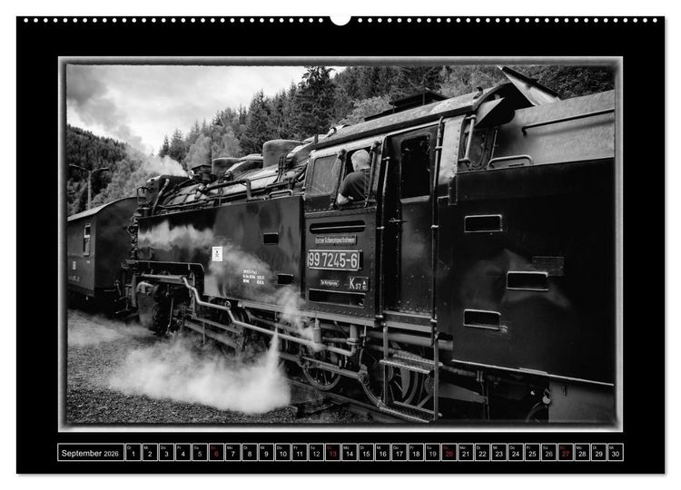 Produktbild: Nostalgie Dampf (Wandkalender 2026 DIN A2 quer), CALVENDO Monatskalender