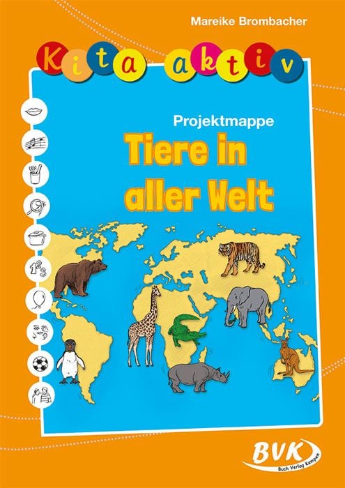 Produktbild: Kita aktiv Projektmappe Tiere in aller Welt