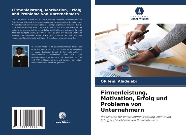 Produktbild: Firmenleistung, Motivation, Erfolg und Probleme von Unternehmern