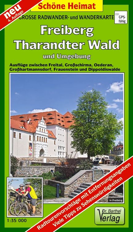 Produktbild: Gro&szlig;e Radwander- und Wanderkarte Freiberg, Tharandter Wald und Umgebung