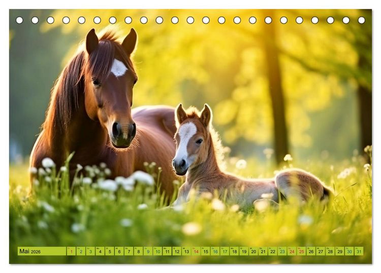 Produktbild: Tierkinder auf dem Land (Tischkalender 2026 DIN A5 quer), CALVENDO Monatskalender