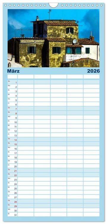 Produktbild: Familienplaner 2026 - Zauberhaftes Elba mit 5 Spalten (Wandkalender, 21 x 45 cm) CALVENDO