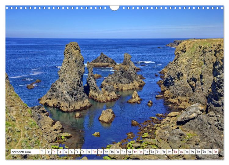 Produktbild: Belle-&icirc;le-en-Mer - un paradis breton (Calendrier mural 2026 DIN A3 vertical), CALVENDO calendrier mensuel