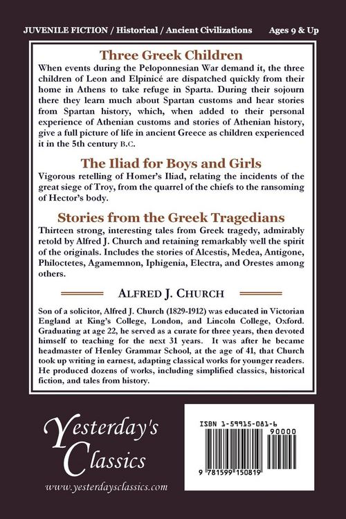 Produktbild: Three Greek Children (Yesterday's Classics)