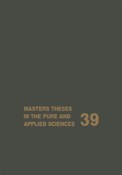 Produktbild: Masters Theses in the Pure and Applied Sciences