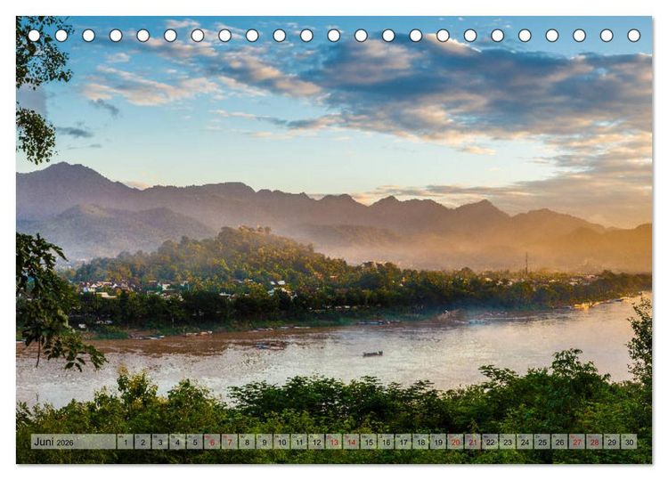Produktbild: Laos - An den Ufern des Mekong (Tischkalender 2026 DIN A5 quer), CALVENDO Monatskalender