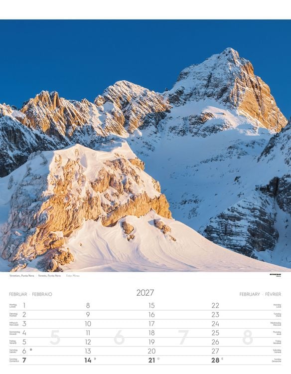 Produktbild: Weltnaturerbe Dolomiten Kalender 2027
