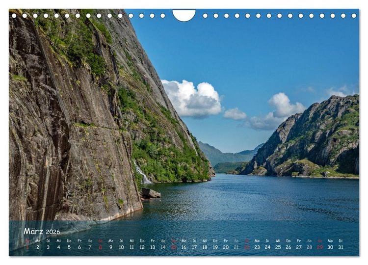 Produktbild: Skandinavien - Fjorde, Sch&auml;ren und Meer... (Wandkalender 2026 DIN A4 quer), CALVENDO Monatskalender