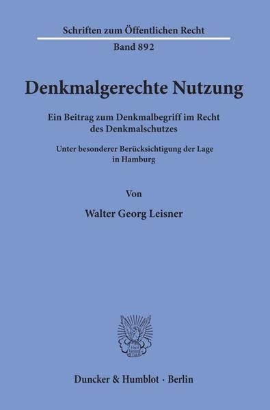 Produktbild: Denkmalgerechte Nutzung.