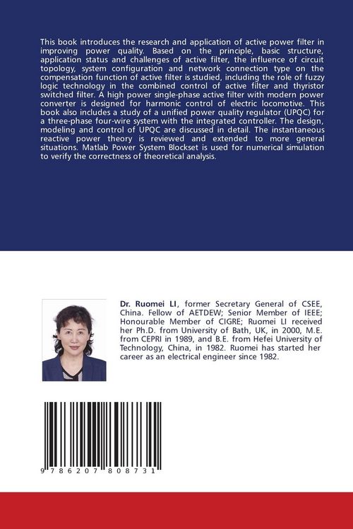 Produktbild: Modeling of Active Filters for Improving Power Quality