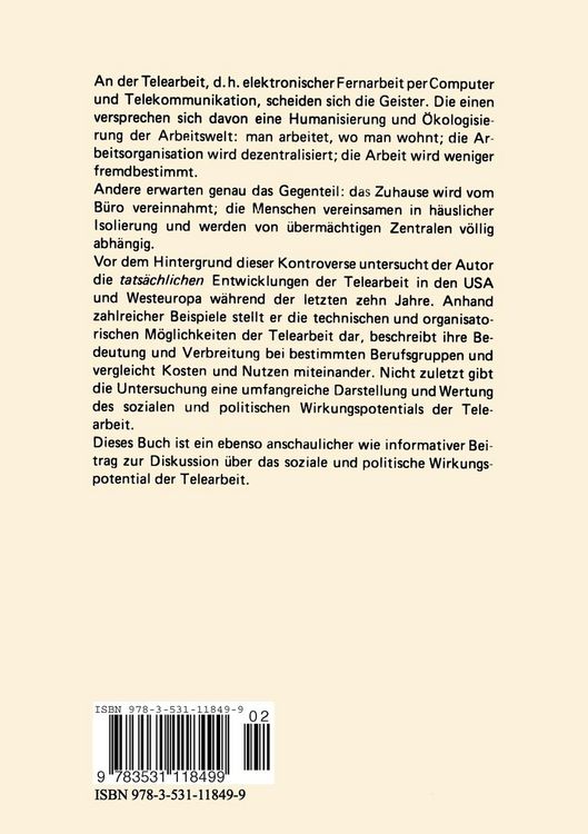 Produktbild: Telearbeit