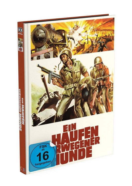 Produktbild: EIN HAUFEN VERWEGENER HUNDE (The Inglorious Bastards) - 2-Disc Mediabook - Cover B - Limited 250 Edition - Uncut -  Remastered 2K  (Blu-ray) (+ DVD)