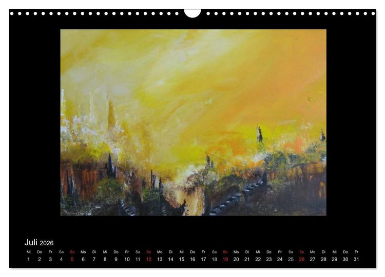 Produktbild: Kunstkalender von Michaela Nagel (Wandkalender 2026 DIN A3 quer), CALVENDO Monatskalender
