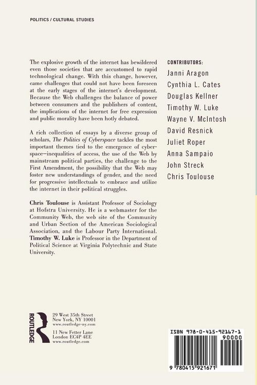 Produktbild: The Politics of Cyberspace