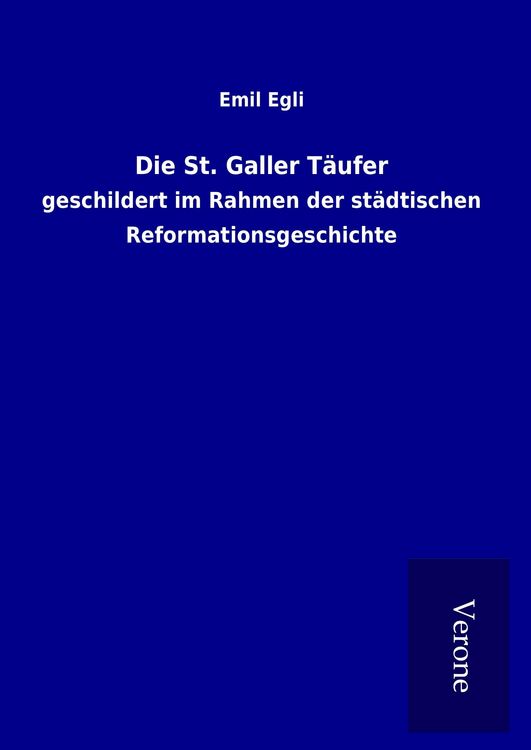 Produktbild: Die St. Galler T&auml;ufer