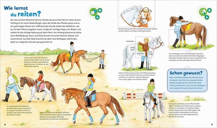 Produktbild: BOOKii&reg; WAS IST WAS Junior Komm mit zu den Pferden und Ponys!