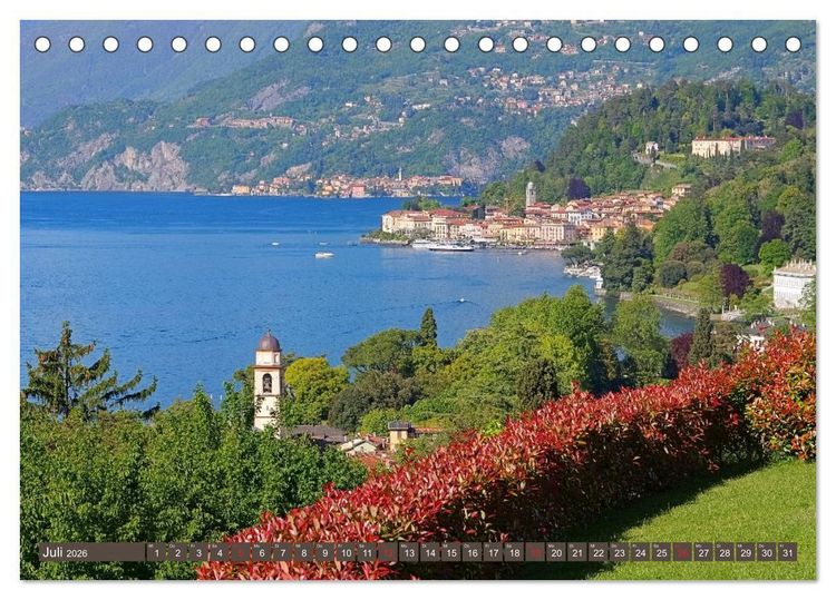 Produktbild: Lago di Como - Italienisches Flair in den Alpen (Tischkalender 2026 DIN A5 quer), CALVENDO Monatskalender