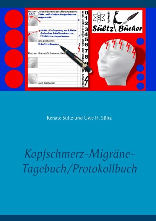 Produktbild: Kopfschmerz-Migr&auml;ne-Tagebuch/Protokollbuch XXL